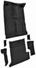Molded Cut Pile Carpet Fits Select 1983-1994 Chevrolet/GMC SUVs [OE-Style Jute Backing, 2-Door, 6-Piece, Black] - image 2