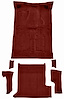 Molded Cut Pile Carpet Fits Select 1983-1994 Chevrolet/GMC SUVs [OE-Style Jute Backing, 2-Door, 6-Piece, Oxblood] - image 1