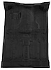 Molded Cut Pile Carpet Fits Select 1983-1994 Chevrolet/GMC SUVs [OE-Style Jute Backing, 2-Door, 1-Piece, Black] - image 1