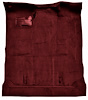 Molded Cut Pile Carpet Fits Select 1992-1999 Chevrolet/GMC SUVs [OE-Style Jute Backing, 2-Door, 1-Piece, Maroon] - image 1
