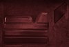 Molded Cut Pile Carpet Fits Select 1992-1999 Chevrolet/GMC SUVs [OE-Style Jute Backing, 2-Door, 1-Piece, Maroon] - image 3
