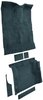 Molded Cut Pile Carpet Fits Select 1995-2005 Chevrolet/GMC/Oldsmobile SUVs [OE-Style Jute Backing, 4-Door, 6-Piece, Dark Blue] - image 2