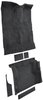 Molded Cut Pile Carpet Fits Select 1995-2005 Chevrolet/GMC/Oldsmobile SUVs [OE-Style Jute Backing, 4-Door, 6-Piece, Graphite] - image 2