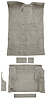 Molded Cut Pile Carpet Fits Select 1995-2005 Chevy/GMC/Oldsmobile SUVs [OE Jute Backing, 4-Door, 6-Piece, Medium Gray/Pewter] - image 1