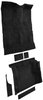 Molded Cut Pile Carpet Fits Select 1995-2005 Chevrolet/GMC/Oldsmobile SUVs [Mass Backing, 4-Door, 6-Piece, Black] - image 2
