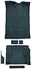 Molded Cut Pile Carpet Fits Select 1995-2005 Chevrolet/GMC/Oldsmobile SUVs [Mass Backing, 4-Door, 6-Piece, Dark Blue] - image 1