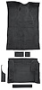 Molded Cut Pile Carpet Fits Select 1995-2005 Chevrolet/GMC/Oldsmobile SUVs [Mass Backing, 4-Door, 6-Piece, Graphite] - image 1