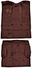 Molded Cut Pile Carpet Fits Select 1995-2000 Cadillac/Chevy/GMC SUVs [Mass Backing, 4-Door, 2-Piece, Claret/Oxblood] - image 1