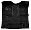 Molded Cut Pile Carpet for 1999-2007 Chevy Silverado/GMC Sierra Trucks [OE-Style Jute Backing, Regular Cab, 1-Piece, Black] - image 1