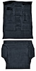 Molded Cut Pile Carpet Fits Select 2000-2006 Cadillac/Chevy/GMC SUVs [Mass Backing, 2-Piece, Navy Blue] - image 1