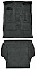 Molded Cut Pile Carpet Fits Select 2000-2006 Cadillac/Chevy/GMC SUVs [Mass Backing, 2-Piece, Ebony] - image 1