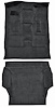 Molded Cut Pile Carpet Fits Select 2000-2006 Cadillac/Chevy/GMC SUVs [Mass Backing, 2-Piece, Graphite] - image 1