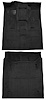 Molded Cut Pile Carpet Fits Select 2000-2006 Cadillac/Chevy/GMC Full-Size SUVs [Mass Backing, 2-Piece, Black] - image 1