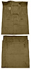 Molded Cut Pile Carpet Fits Select 2000-2006 Cadillac/Chevy/GMC Full-Size SUVs [Mass Backing, 2-Piece, Medium Dark Oak] - image 1