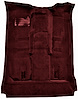 Molded Cut Pile Carpet Fits Select 1992-1999 Chevrolet/GMC SUVs [OE-Style Jute Backing, 2-Door, 1-Piece, Maroon] - image 1