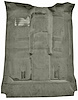 Molded Cut Pile Carpet Fits Select 1992-1999 Chevrolet/GMC SUVs [OE-Style Jute Backing, 2-Door, 1-Piece, Gray] - image 1