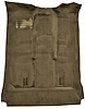 Molded Cut Pile Carpet Fits Select 1992-1999 Chevrolet/GMC SUVs [OE-Style Jute Backing, 2-Door, 1-Piece, Medium Beige] - image 1
