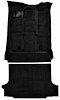 Molded Cut Pile Carpet Fits Select 1992-1999 Chevrolet/GMC SUVs [OE-Style Jute Backing, 2-Door, 2-Piece, Black] - image 1