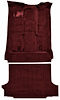 Molded Cut Pile Carpet Fits Select 1992-1999 Chevrolet/GMC SUVs [OE-Style Jute Backing, 2-Door, 2-Piece, Maroon] - image 1