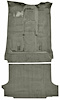 Molded Cut Pile Carpet Fits Select 1992-1999 Chevrolet/GMC SUVs [OE-Style Jute Backing, 2-Door, 2-Piece, Gray] - image 1