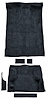 Molded Cut Pile Carpet Fits Select 1995-2005 Chevrolet/GMC SUVs [OE-Style Jute Backing, 2-Door, 6-Piece, Navy Blue] - image 1