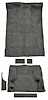 Molded Cut Pile Carpet Fits Select 1995-2005 Chevrolet/GMC SUVs [OE-Style Jute Backing, 2-Door, 6-Piece, Medium Gray] - image 1