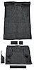Molded Cut Pile Carpet Fits Select 1995-2005 Chevrolet/GMC SUVs [OE-Style Jute Backing, 2-Door, 6-Piece, Graphite] - image 1