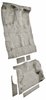Molded Cut Pile Carpet Fits Select 1995-2005 Chevrolet/GMC SUVs [OE-Style Jute Backing, 2-Door, 6-Piece, Medium Gray/Pewter] - image 2