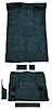 Molded Cut Pile Carpet Fits Select 1995-2005 Chevrolet/GMC SUVs [Mass Backing, 2-Door, 6-Piece, Dark Blue] - image 1