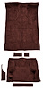 Molded Cut Pile Carpet Fits Select 1995-2005 Chevrolet/GMC SUVs [Mass Backing, 2-Door, 6-Piece, Claret/Oxblood] - image 1