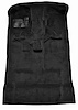 Molded Cut Pile Carpet Fits Select 2004-2012 Chevrolet/GMC/Isuzu Trucks [OE-Style Jute Backing, Crew Cab, 1-Piece, Black] - image 1