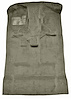 Molded Cut Pile Carpet Fits Select 2004-2012 Chevrolet/GMC/Isuzu Trucks [OE-Style Jute Backing, Crew Cab, 1-Piece, Almond] - image 1