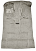Molded Cut Pile Carpet Fits Select 2004-2012 Chevy/GMC/Isuzu Trucks [OE Jute Backing, Crew Cab, 1-Piece, Medium Gray/Pewter] - image 1