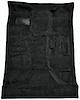 Molded Cut Pile Carpet Fits Select 2007-2014 Chevrolet/GMC Trucks [OE-Style Jute Backing, Extended Cab, 1-Piece, Ebony] - image 1