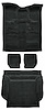 Molded Cut Pile Carpet Fits Select 2007-2010 Cadillac/Chevrolet/GMC SUVs [OE-Style Jute Backing, 4-Piece, Ebony] - image 1
