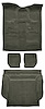 Molded Cut Pile Carpet Fits Select 2007-2010 Cadillac/Chevrolet/GMC SUVs [OE-Style Jute Backing, 4-Piece, Gray] - image 1