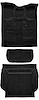 Molded Cut Pile Carpet Fits Select 2007-2010 Cadillac/Chevrolet/GMC SUVs [OE-Style Jute Backing, 3-Piece, Black] - image 1