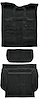 Molded Cut Pile Carpet Fits Select 2007-2010 Cadillac/Chevrolet/GMC SUVs [OE-Style Jute Backing, 3-Piece, Ebony] - image 1