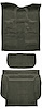 Molded Cut Pile Carpet Fits Select 2007-2010 Cadillac/Chevrolet/GMC SUVs [OE-Style Jute Backing, 3-Piece, Gray] - image 1