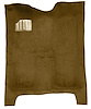Molded Cut Pile Carpet for 1978-1987 Chevrolet El Camino, GMC Caballero [OE-Style Jute Backing, Doeskin/Camal Tan] - image 1