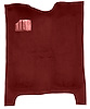 Molded Cut Pile Carpet for 1978-1987 Chevrolet El Camino, GMC Caballero [Mass Backing, Dark Red/Carmine] - image 1