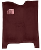 Molded Cut Pile Carpet for 1978-1987 Chevrolet El Camino, GMC Caballero [Mass Backing, Maroon] - image 1