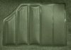 5-Piece Molded Cut Pile Carpet Kit for 1978 Chevrolet El Camino, GMC Caballero [OE-Style Jute Backing, Willow Green] - image 3