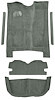 5-Piece Molded Cut Pile Carpet Kit for 1978 Chevrolet El Camino, GMC Caballero [OE-Style Jute Backing, Dove Gray] - image 1