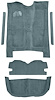 5-Piece Molded Cut Pile Carpet Kit for 1978 Chevrolet El Camino, GMC Caballero [Mass Backing, Powder Blue] - image 1