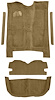 5-Piece Molded Cut Pile Carpet Kit for 1978 Chevrolet El Camino, GMC Caballero [Mass Backing, Doeskin/Camal Tan] - image 1