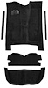 5-Piece Molded Cut Pile Carpet Kit for 1978 Chevrolet El Camino, GMC Caballero [Mass Backing, Black] - image 1