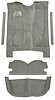 5-Piece Molded Cut Pile Carpet Kit for 1978 Chevrolet El Camino, GMC Caballero [Mass Backing, Silver] - image 1