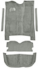 5-Piece Molded Cut Pile Carpet Kit for 1979-1981 Chevrolet El Camino, GMC Caballero [OE-Style Jute Backing, Silver] - image 1