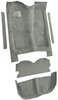 5-Piece Molded Cut Pile Carpet Kit for 1979-1981 Chevrolet El Camino, GMC Caballero [OE-Style Jute Backing, Silver] - image 2